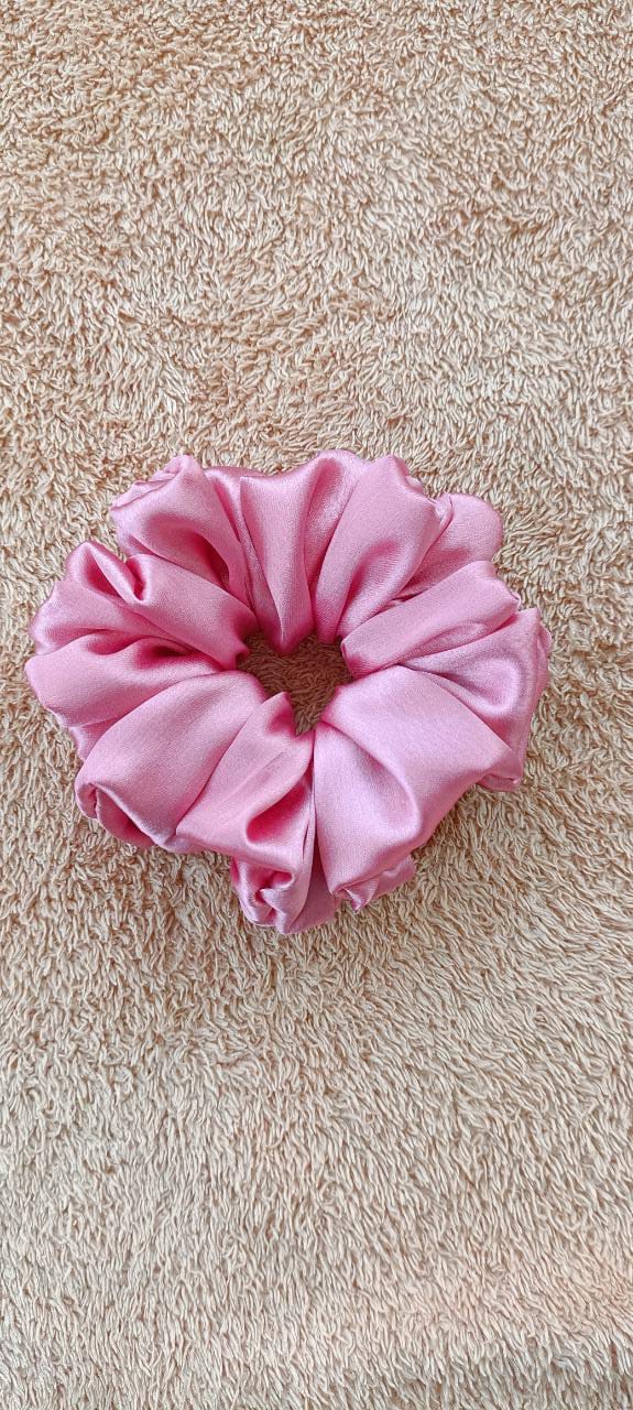 Soft satin plain dusty pink