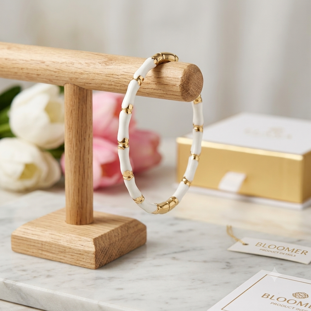 White bamboo kada