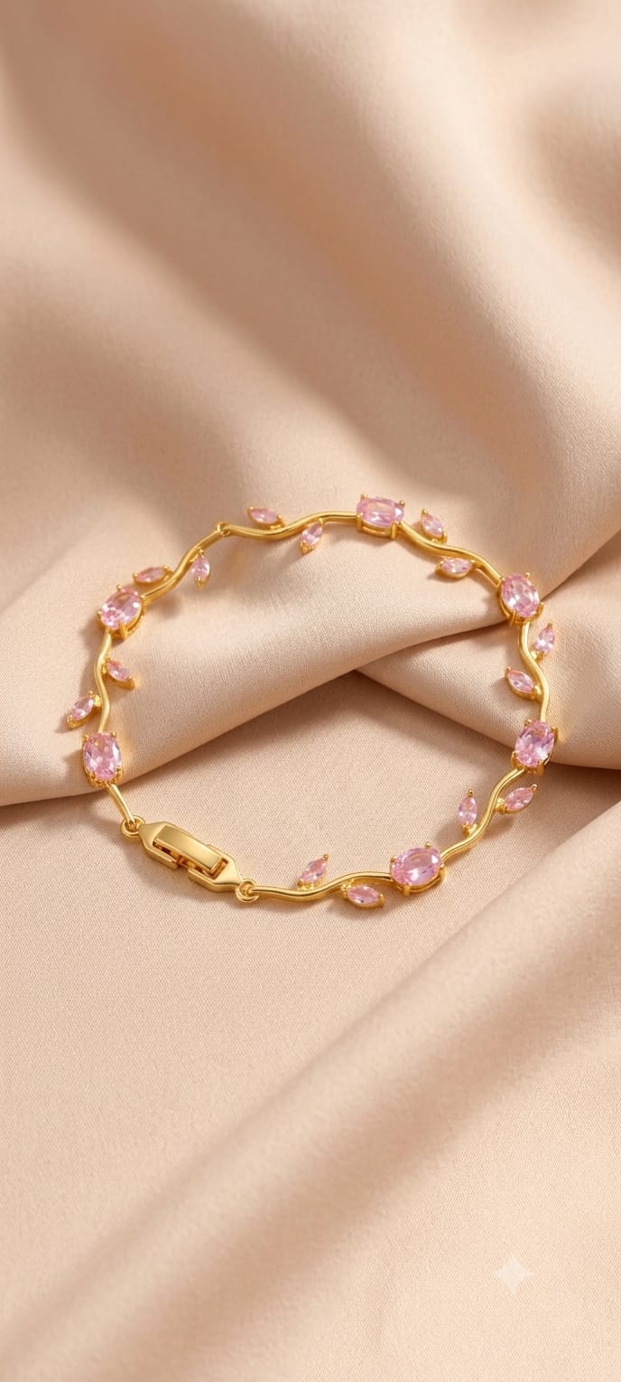 Trending Pink tulip bracelet