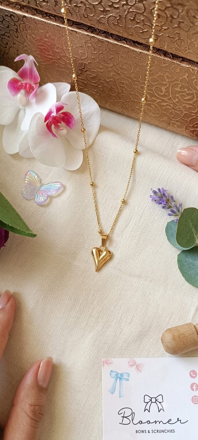 Beautiful whole heart neck chain